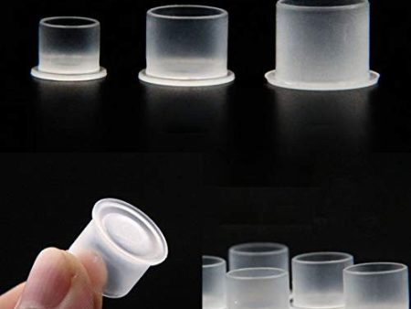 1000Pcs Tattoo Ink Cap Cup Plastic Microblading Pigmento Accesorios Titular Contenedor para Máquina de Tatuaje, Suministros de Tatuaje (Diametro 12mm 1000PCS) Embalaje Deteriorado For Sale