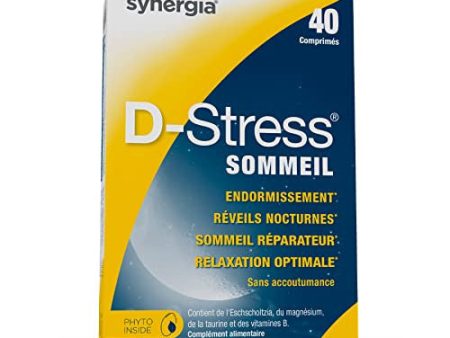 D-Stress Sleep Hecho de amapola y magnesio de California Actúa contra los despertares nocturnos Título Embalaje Deteriorado For Discount