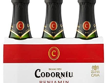 Codorníu Benjamín - DO Cava - Pack 3 botellas mini 20cl Embalaje Deteriorado For Discount