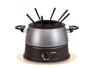 Tefal EF3000.10 Fondue, 1200 W, 1.25 Litros, Negro Plateado Embalaje Deteriorado For Sale